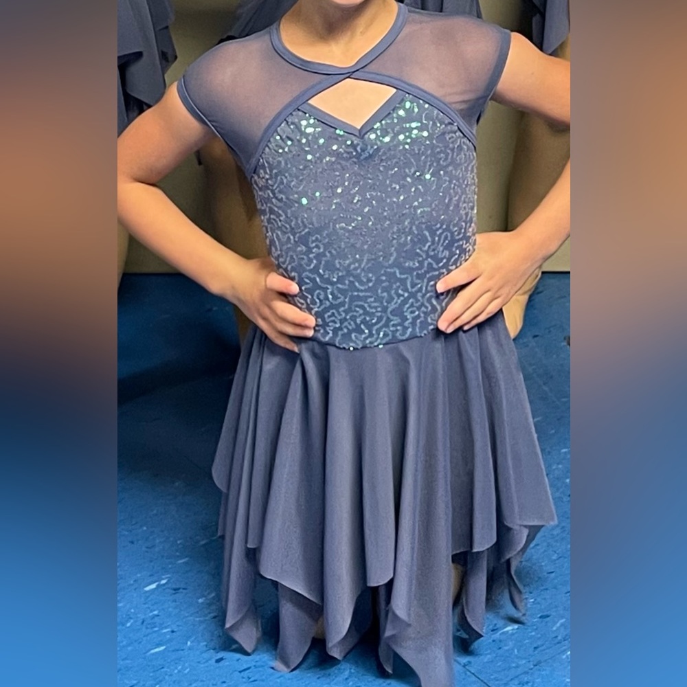 Weissman Dance Recital Costume purple sequin